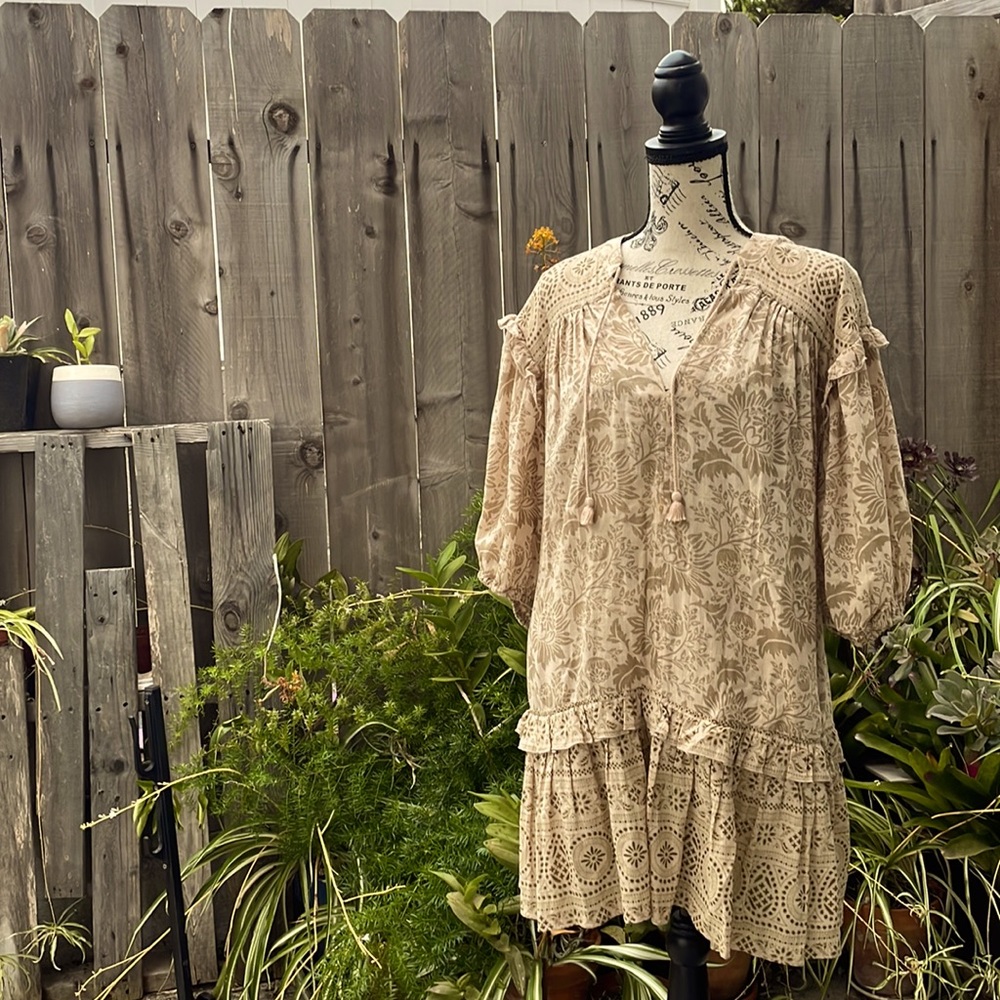 Spell & The Gypsy Collective Beige Lioness Dress